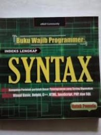 Buku Wajib Programmer Indeks lengkap SYNTAX